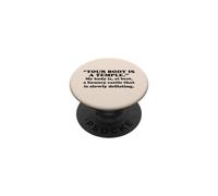 My Body Is A Bouncy Castle Slowly Deflating Funny Sarcastic PopSockets Adhesive PopGrip