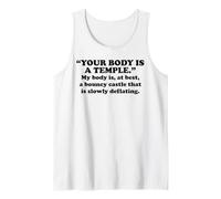 My Body is A Bouncy Castle Slowly Deflating Funny Sarcastic Tank Top
