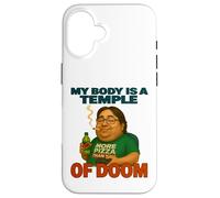 My Body Is A Temple Of Doom Funny Gaming Humor Case for iPhone 16