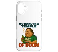 My Body Is A Temple Of Doom Funny Gaming Humor Case for iPhone 16 Plus
