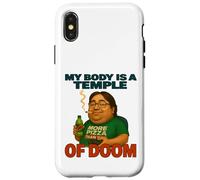 My Body Is A Temple Of Doom Funny Gaming Humor Case for iPhone X/XS