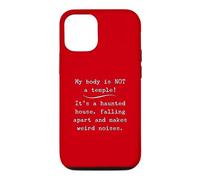 My Body Is Not A Temple It’s A Haunted House Weird Noises Case for iPhone 12/12 Pro