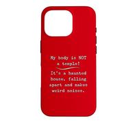 My Body Is Not A Temple It’s A Haunted House Weird Noises Case for iPhone 16 Pro