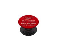 My Body Is Not A Temple It’s A Haunted House Weird Noises PopSockets Adhesive PopGrip