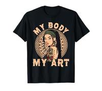 My Body My Art Tattoo Lover Tattoo Artist Distressed T-Shirt