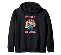 My Body My Choice Pro Choice Feminist Women's Rights Zip Hoodie