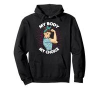 My Body My Choice Shirt Women's Abortion Rights Feminist Pullover Hoodie