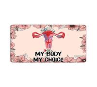 My Body My Choice Tin Sign Human Right Aluminum Metal Sign 6x12in Weatherproof Windproof Farmhouse Poster Plaque Decor for Home Bar Pub Garage Road Man Cave