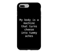 My Body Turns Cheese Into Tummy Aches Funny Lactose Quote Case for iPhone 7 Plus/8 Plus