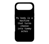 My Body Turns Cheese Into Tummy Aches Funny Lactose Quote Case for iPhone Air