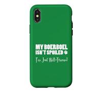 My Boerboel Isn't Spoiled I'm Just Well Trained Funny Case for iPhone X/XS