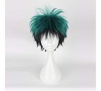 My Boku no Hero Academia Izuku Midoriya Short Green Black Synthetic Hair Heat Resistant Cosplay Costume Wig WIG-620B