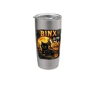 My Boo Cute Halloween Black Cats Design Spooky Kitty Fall Stainless Steel Insulated Tumbler