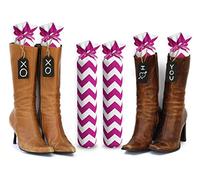 My Boot Trees Boot Shaper Stands chevron 15 Inches tall Pink Chevron