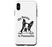 My Bostie Is Pawsome Cute Boston Terrier Dog Owner Lovers Case for iPhone XS Max