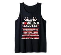 My Bowling Excuses Love Bowling Play Bowling Tank Top