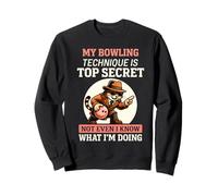My Bowling Technique Top Secret Funny Bowling Sweatshirt