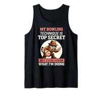 My Bowling Technique Top Secret Funny Bowling Tank Top