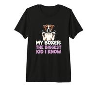 My Boxer The Biggest Kid I Know Dog Lover Humor Premium T-Shirt
