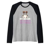 My Boxer The Biggest Kid I Know Dog Lover Humor Raglan Baseball Tee