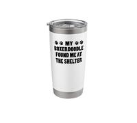My Boxerdoodle Found Me At The Shelter Stainless Steel Insulated Tumbler