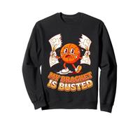 My Bracket Is Busted Retro Hoops Mascot Funny Sweatshirt