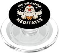 My Brahma Chicken Meditates Funny Cute PopSockets PopGrip for MagSafe