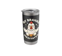 My Brahma Chicken Meditates Funny Cute Stainless Steel Insulated Tumbler