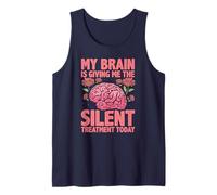 My Brain Gave Up Today Funny Mental Fog Quote Tank Top