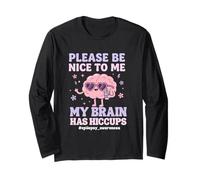 My Brain Has Hiccups Epilepsy Awareness Long Sleeve T-Shirt