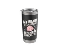 My Brain has Technical Difficulties Parkinson's Awareness Stainless Steel Insulated Tumbler