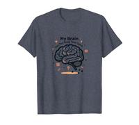 My Brain Has Too Many Tabs Open T-Shirt, Men, Heather Blue, 3XL