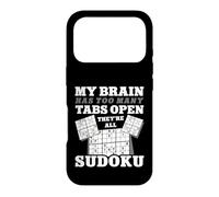 My Brain Has Too Many Tabs Open They're All Sudoku Case for iPhone 17 Pro
