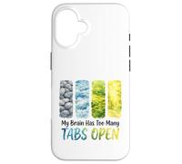 My Brain Has Too Many Tabs Open Watercolor Case for iPhone 16