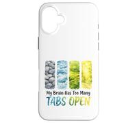 My Brain Has Too Many Tabs Open Watercolor Case for iPhone 16 Plus