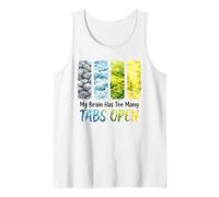 My Brain Has Too Many Tabs Open Watercolor Tank Top