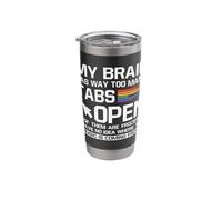 My Brain Has Way Too Many Tabs Open Software Developer Nerd Stainless Steel Insulated Tumbler
