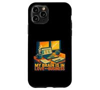 My Brain In Love Business Entrepreneur Humor Work Motivation Case for iPhone 11 Pro