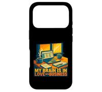 My Brain In Love Business Entrepreneur Humor Work Motivation Case for iPhone 17 Pro