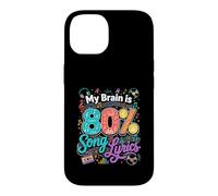 My Brain Is 80 Percent Song Lyrics Music Case for iPhone 14