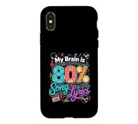 My Brain Is 80 Percent Song Lyrics Music Case for iPhone X/XS