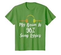 My Brain is 90% Song Lyrics Vintage Headphone T-Shirt