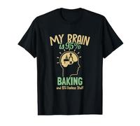 My Brain is 95% Baking Baker Bread Expert Pastry Chef Bakery Value Graphic T-Shirt