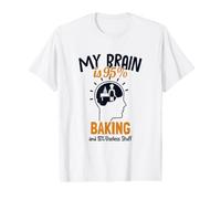 My Brain is 95% Baking Baker Bread Expert Pastry Chef Bakery Value Graphic T-Shirt