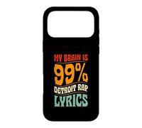 My Brain Is 99 Percent Detroit Rap Lyrics Case for iPhone 17 Pro Max