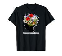 My Brain is A Wild Garden Neurodiversity Botany Art Value Graphic T-Shirt
