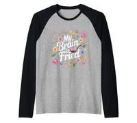 My Brain is Fried Relatable Meme Burnout |- Raglan Baseball Tee