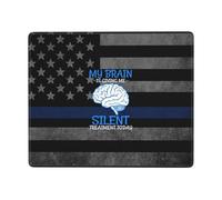 My Brain Is Giving Me The Silent Treatment Today Mouse Mat Soft Mousepads Non-Slip Mouse Pads For Gaming Laptop Pc 25X30Cm