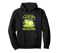My Brain Is Lacking Funny Unhinged Adult Meme Brainrot Humor Pullover Hoodie