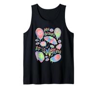 My Brain is Melting Surrealist Collage Warped Clocks Dizzy Tank Top